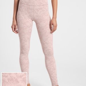 Athleta Pink Elation Textured Legging